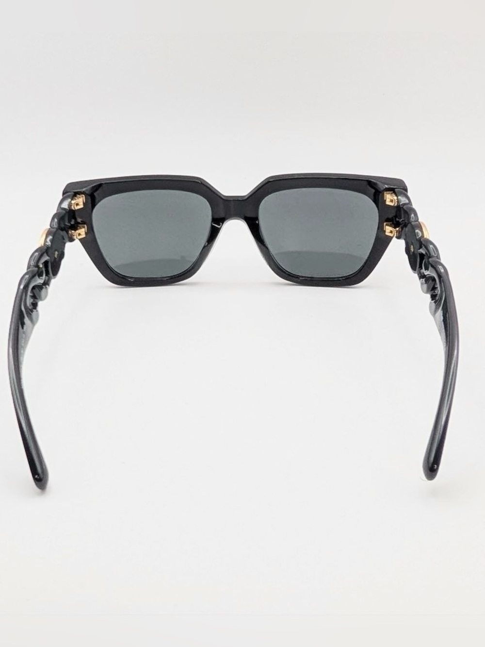 NWT Versace Black Square Frame Medusa Motif Sunglasses New in Box Authentic - Picture 12 of 15